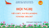 HỘI NGHỊ VIÊN CHỨC , NGƯỜI LAO ĐỘNG NĂM HỌC 2026-2027